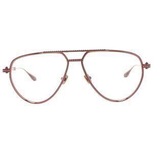NEW VALENTINO EYEGLASSES STUD-II  VLX-133C AVIATOR UNISEX GOLD ROSE EYEWEAR